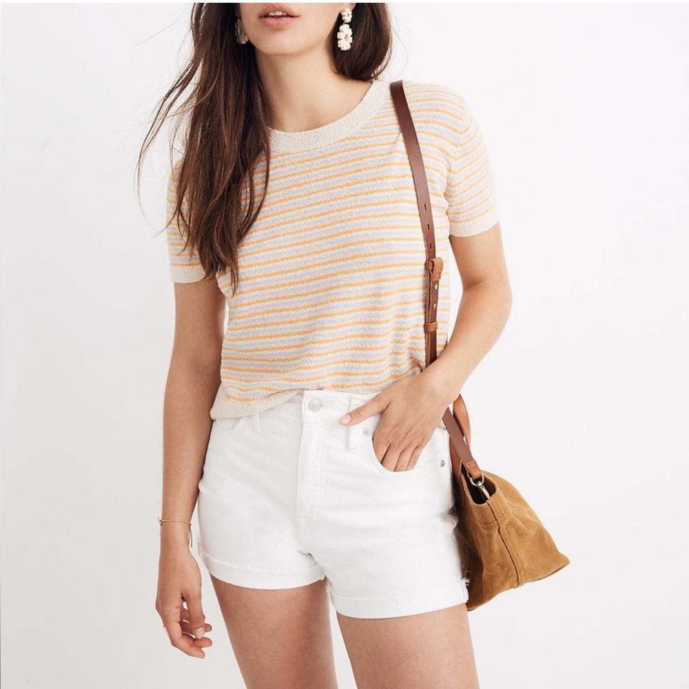 Madewell Boxy Striped Sweater T Size L